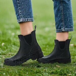 Women’s Chelsea Rain Boots: Waterproof Ankle Garden Shoes